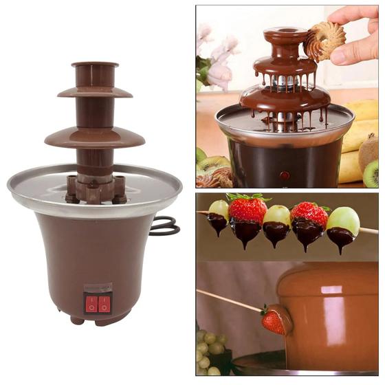 Imagem de Casa fonte de chocolate automático derretimento pote quente máquina