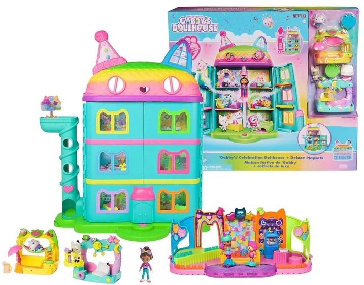 Imagem de Casa Mágica Boneca Gabby'S Dollhouse Deluxe Som E Acessórios