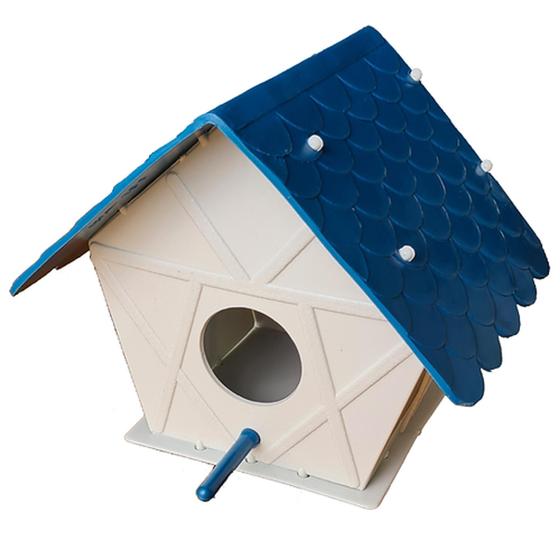 Imagem de Casa para pássaros kit com 5 casinha para passarinho plástico