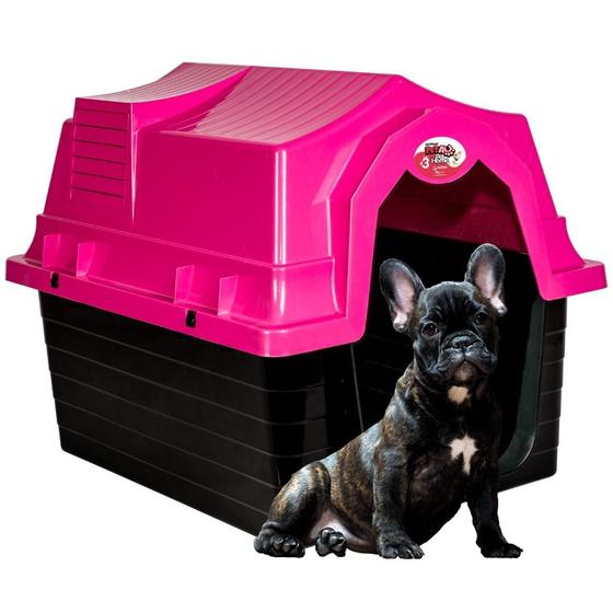 Casa Pet N3 Casinha Cães Cachorros Gatos Rosa Menor preço em Casa Pet N3 Casinha Cães Cachorros Gatos Rosa