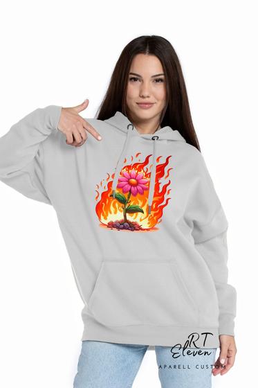 Moletom floral fashion feminino