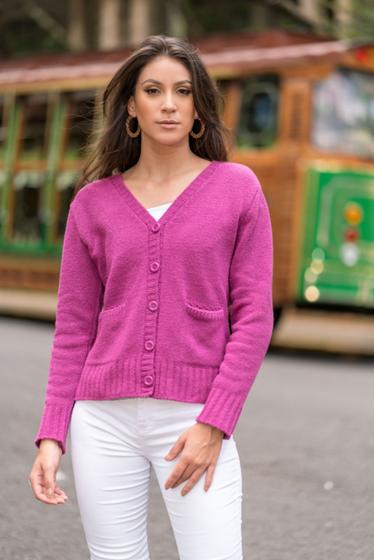 Imagem de Casaco feminino inverno tricot- 349 mimo malhas