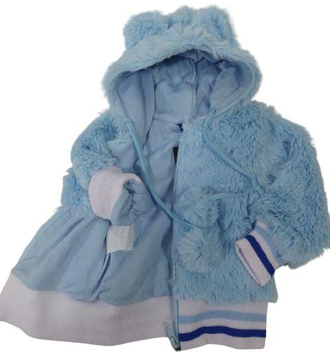 Imagem de Casaco Luxo Pelo Bebê Menina Inverno Lessa Kids Ref 8320