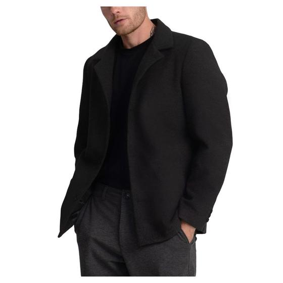 Imagem de Casaco Masculino Docthos Slim Lainage Preto - 736226