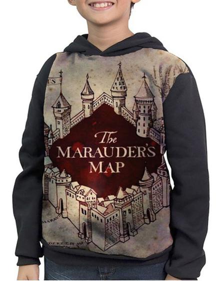 Imagem de Casaco Moletom Infantil The Marauders Map Harry Potter