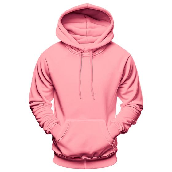 Casaco Moletom Canguru Blusa De Frio De AlgodÃ£o Feminina Casaco