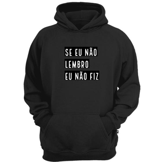 Imagem de Casaco moletom se eu não lembro eu não fiz blusa de frio