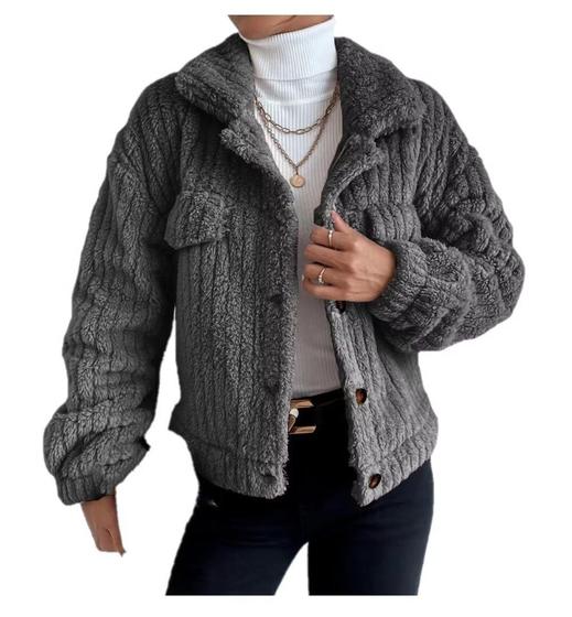 Imagem de Casaco SANMU Plush Lapel Comfortable Leisure Jacket