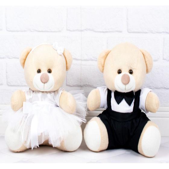 Imagem de CASAL PAJEM PRETO DAMINHA BRANCA - 22cm PARA DECORAÇAO/CASAMENTO.