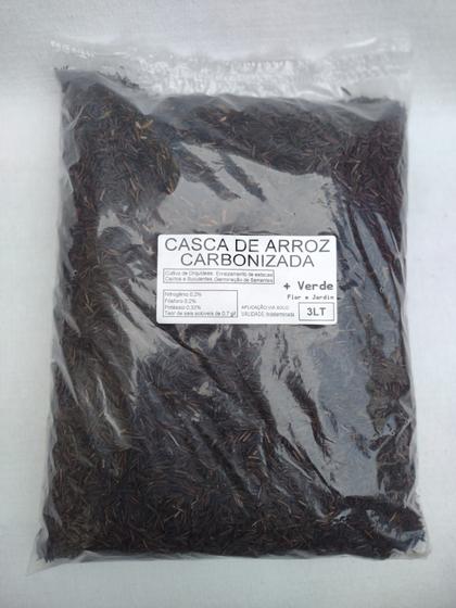 Imagem de Casca De Arroz Carbonizada 3 Litros