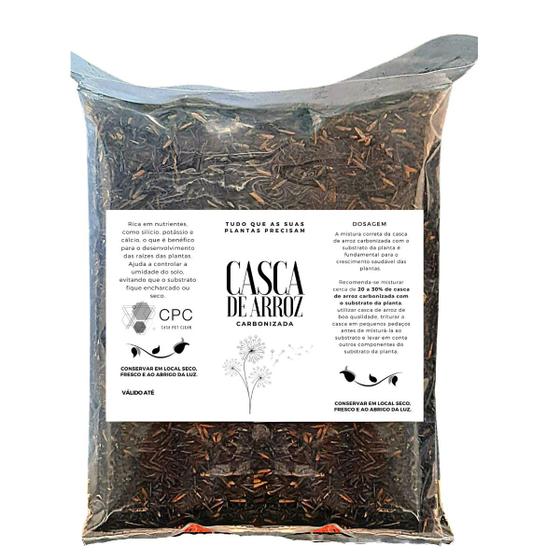 Imagem de Casca de arroz carbonizada premium para substrato 20 litros