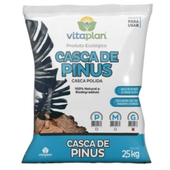 Imagem de Casca De Pinus Polida G (2,5Kg) Vitaplan