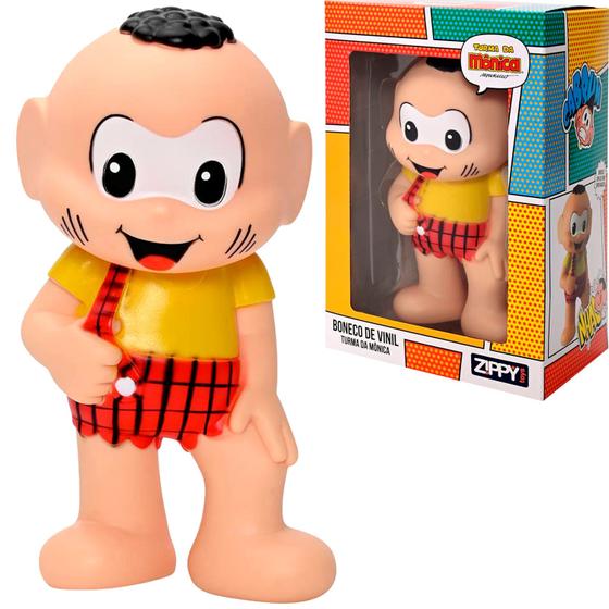 Imagem de Cascão Boneco Em Vinil 18cm Personagem De Brinquedo Turma Da Monica Clássico - Zippy Toys