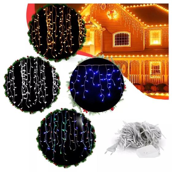 Imagem de Cascata 400 Led 10M Natal Branco Quente Frio Rgb 220/110 V