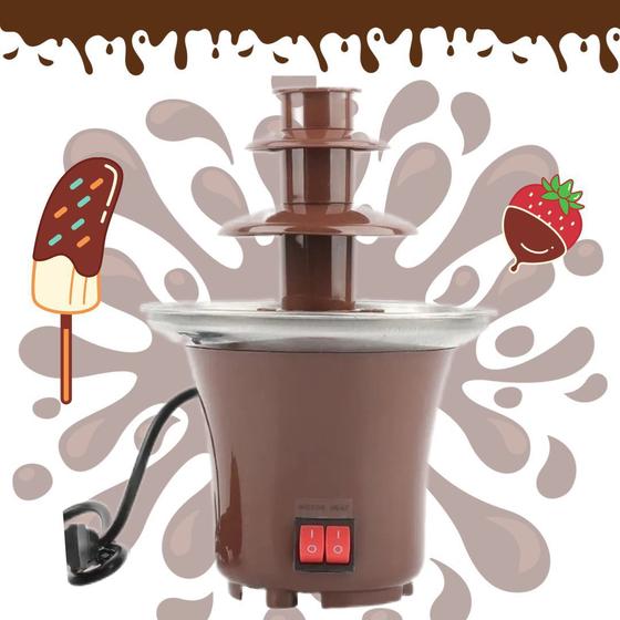 Cascata De Chocolate Fondue Mini Máquina Fonte De 110v/220v G.I STORE