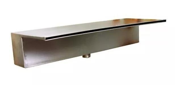 Imagem de Cascata De Embutir Para Piscina 100 Cm Lâmina Longa Aço Inox