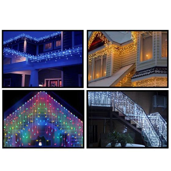 Cascata de Led até 400 Leds de 10 Metros Natal 8 Funções Natal Decoração Luzes Pisca Pisca Led Natalina Menor preço em Cascata de Led até 400 Leds de 10 Metros Natal 8 Funções Natal Decoração Luzes Pisca Pisca Led Natalina