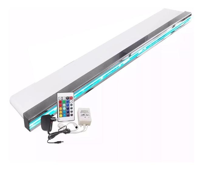 Imagem de Cascata Para Piscina 60cm Com Iluminação Led Para Embutir Com Comando