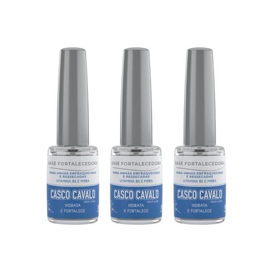 Imagem de Casco De Cavalo Trop Care Fortalecedora 8Ml - Kit Com 3Un