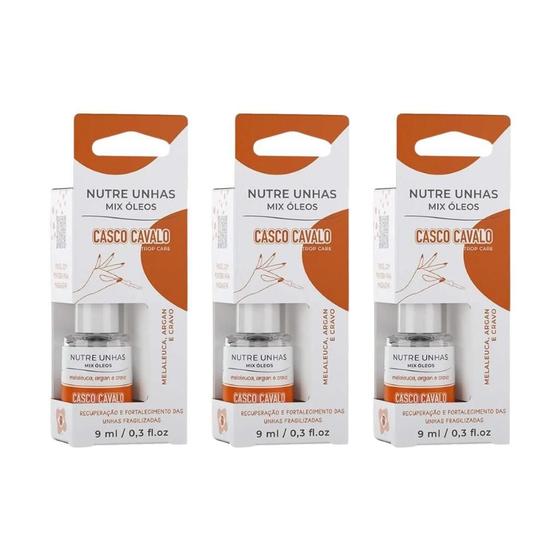 Imagem de Casco De Cavalo Trop Care Nutri Unhas 9Ml - Kit Com 3Un