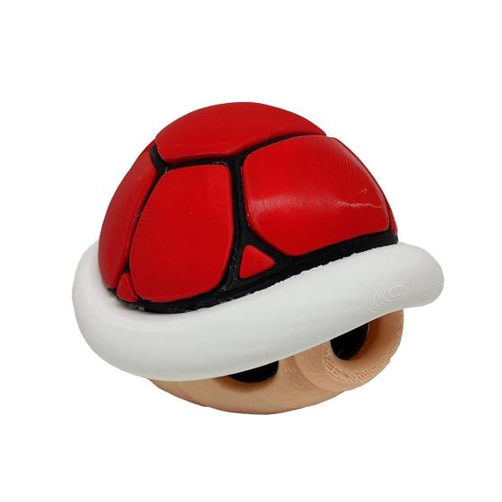 Imagem de Casco Tartaruga Mario Koopa Vermelho Super Bros 3D