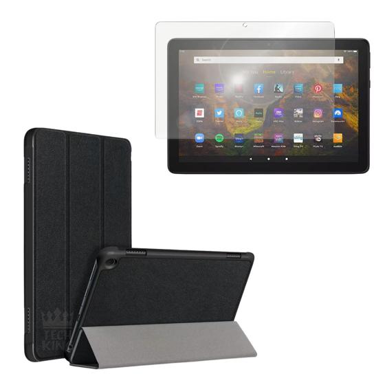 Imagem de Case AutoSleep + Pelicula Vidro Para Amazon Fire HD8 2022