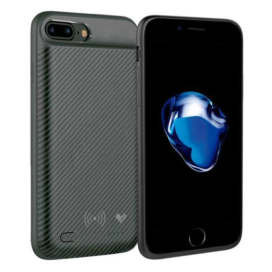 Imagem de Case bateria carbon wireless iPhone 7 plus 3650 ma