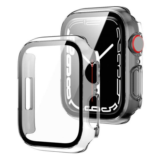 Imagem de Case Bumper Película Vidro Hprime Apple Watch 7 45mm