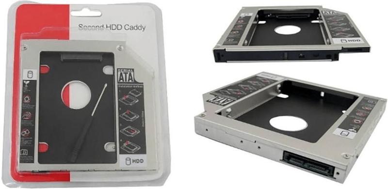 Imagem de Case Caddy Gaveta Suporte Hd Notebook Gravador De Dvd 12,7Mm