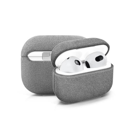 Case Capa Camurça Alcantara compatível com AirPods 3 Menor preço em Case Capa Camurça Alcantara compatível com AirPods 3