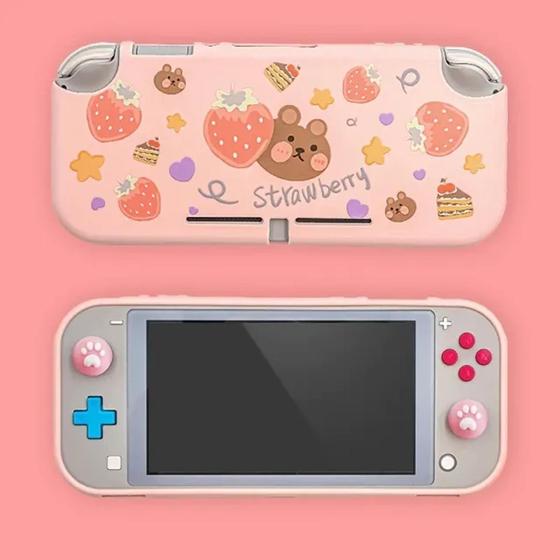 Imagem de Case Capa Proteção Tpu Macio Premium Joycon Compativel com Nintendo Switch Lite