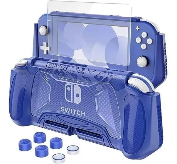 Case Capa Proteção Tpu + Pelicula Vidro + Grips Compativel comm ...