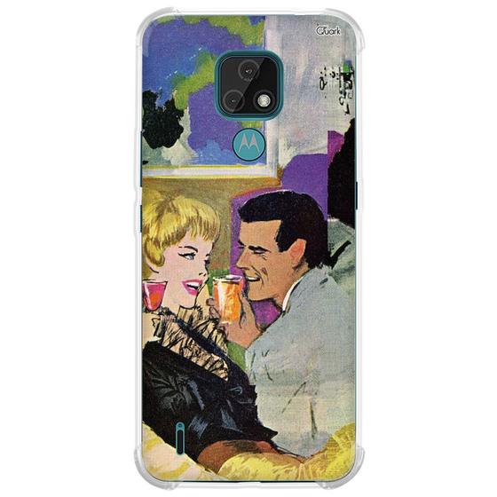 Imagem de Case capinha capa p/ moto e7 (2009) casal retrô