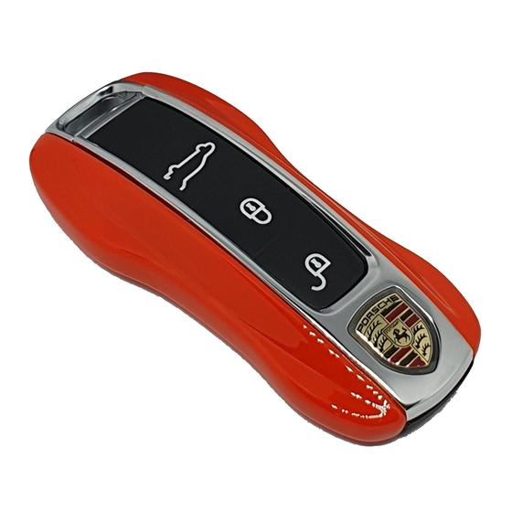 Imagem de Case Chave Porsche Lat Laranja Panamera 911 Macan Cayenne