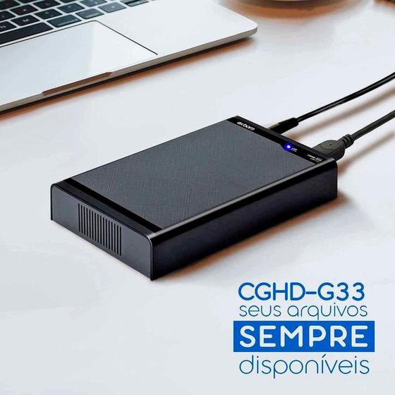 Case com Fonte para SSD/HDD 3.5" Sata - USB 3.0 - EXBOM Menor preço em Case com Fonte para SSD/HDD 3.5" Sata - USB 3.0 - EXBOM