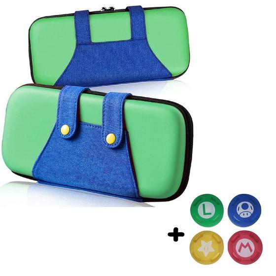 Imagem de Case Compatível Com Nintendo Switch Bolsa Estojo Com 4  Grips