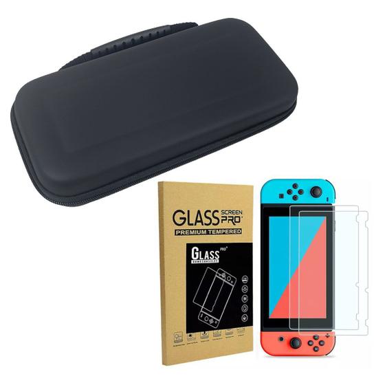 Imagem de Case Compatível Com Nintendo Switch Estojo Proteção Viagem + 2 películas