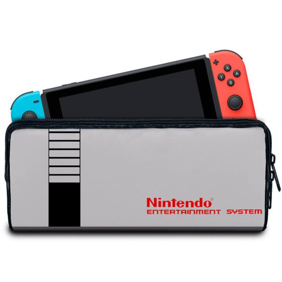 Imagem de Case Compatível Nintendo Switch Bolsa Estojo - Nintendinho Nes