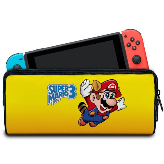 Imagem de Case Compatível Nintendo Switch Bolsa Estojo - Super Mario Bros 3