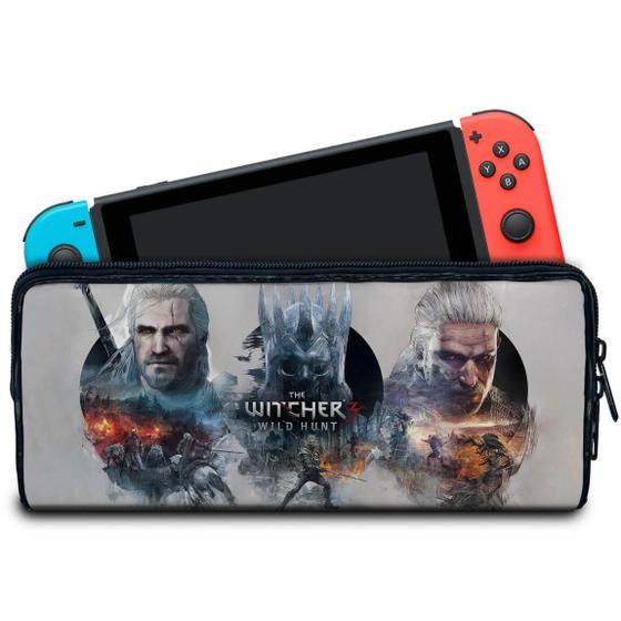 Imagem de Case Compatível Nintendo Switch Bolsa Estojo - The Witcher 3: Wild Hunt