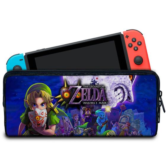 Imagem de Case Compatível Nintendo Switch Bolsa Estojo - Zelda: Majoras Mask