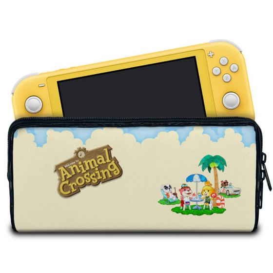 Imagem de Case Compatível Nintendo Switch Lite Bolsa Estojo - Animal Crossing