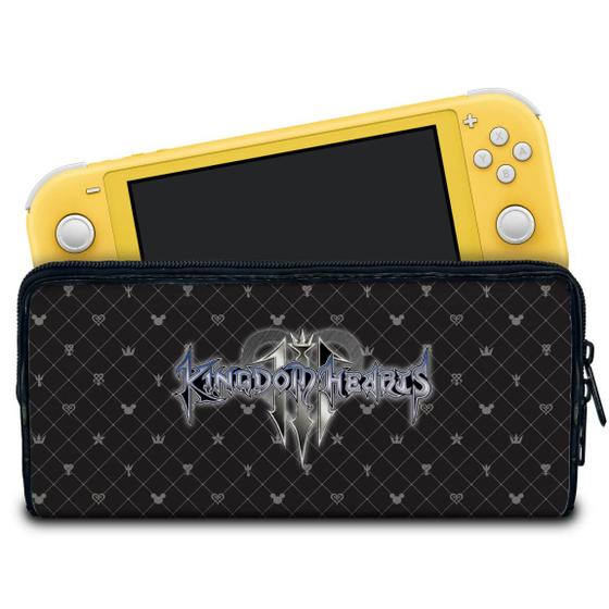 Imagem de Case Compatível Nintendo Switch Lite Bolsa Estojo - Kingdom Hearts 3