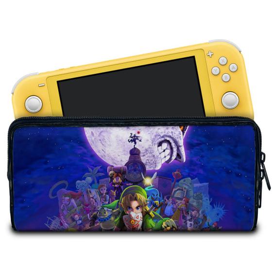 Imagem de Case Compatível Nintendo Switch Lite Bolsa Estojo - Zelda: Majoras Mask