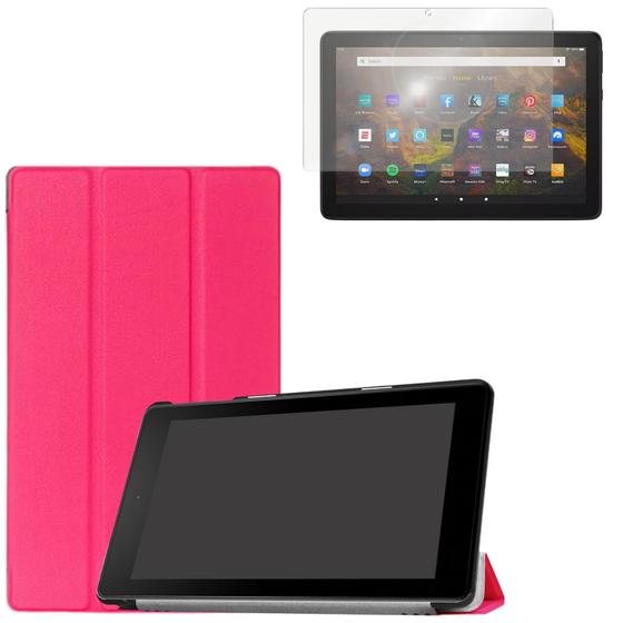 Imagem de Case de Proteção Flip + Película de Vidro 9h Para Fire Hd8