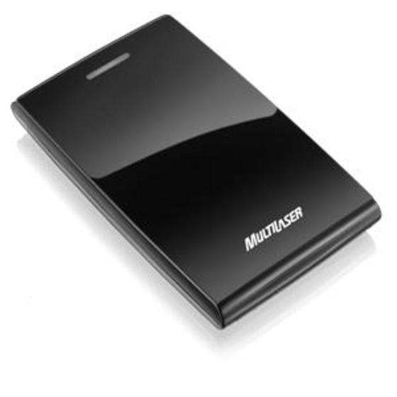 Imagem de Case externo Multilaser para Hd 2.5pol Sata Black Piano - GA077 - Multilaser