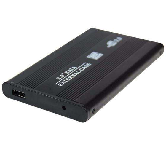 Imagem de Case Externo para HD 2,5'' Notebook Sata USB 2.0 Preto ou Prata