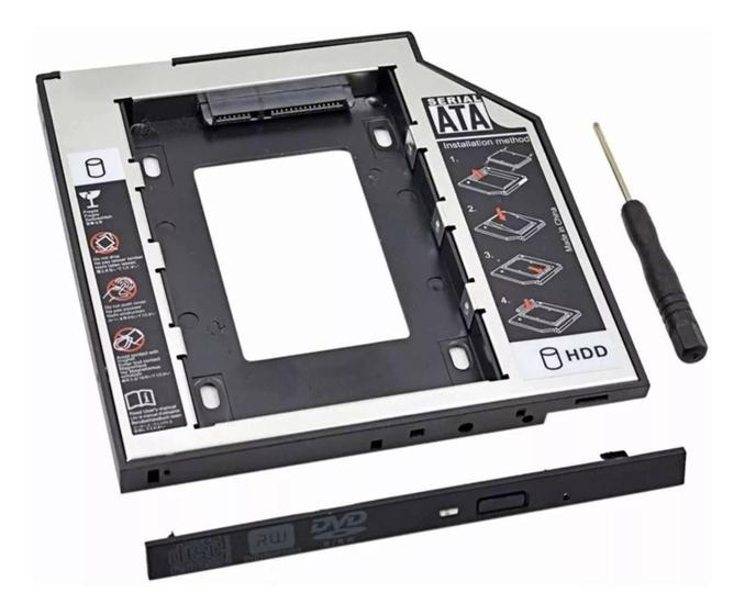 Imagem de Case Gaveta Adaptadora Para Hd Ssd Second Hdd Caddy 12,7Mm