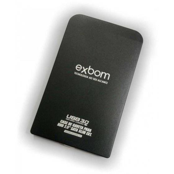 Case Gaveta Externa usb 3.0 slim 2.5" para hd notebook sata - Exbom Menor preço em Case Gaveta Externa usb 3.0 slim 2.5" para hd notebook sata - Exbom