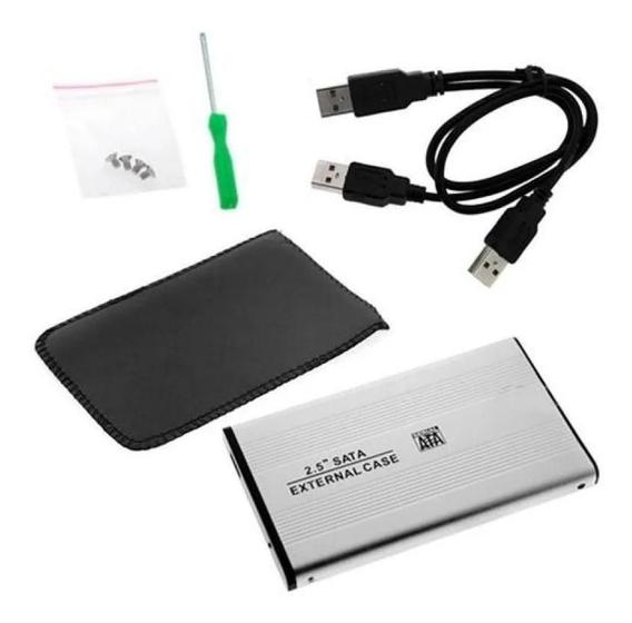 Imagem de Case Gaveta Hd Externo 2.5 Sata Usb Notebook Pc Slim Hdd Ssd